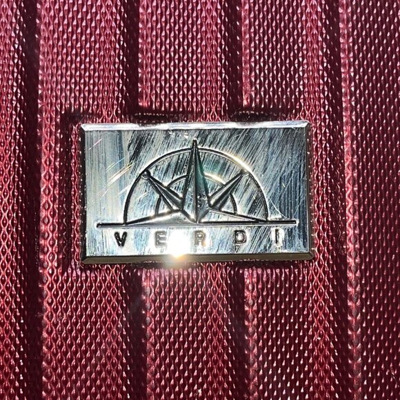 Verdi Men’s Burgundy Travel Carry-On Spinner Wheels Rolling Luggage Suitcase - Picture 5 of 10